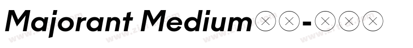 Majorant Medium字体字体转换